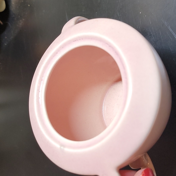 Vintage California Pottery Creamer and Sugar Set - Pink - Picture 6 of 9